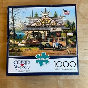 Charles Wysocki 1000 piece puzzle “Proud Lil’ Angler”